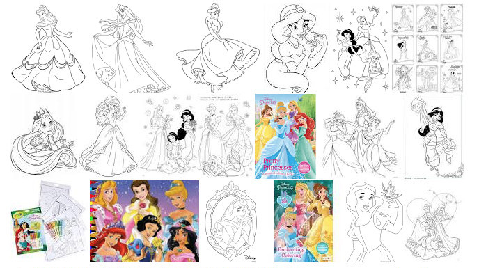 Disney Princess Coloring Book Pages